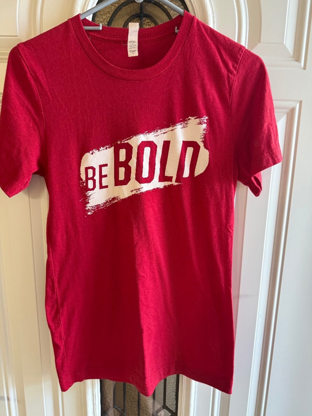 Camp Gladiator CG Red Be Bold Short Sleeve Shirt Size Small Bella Canvas